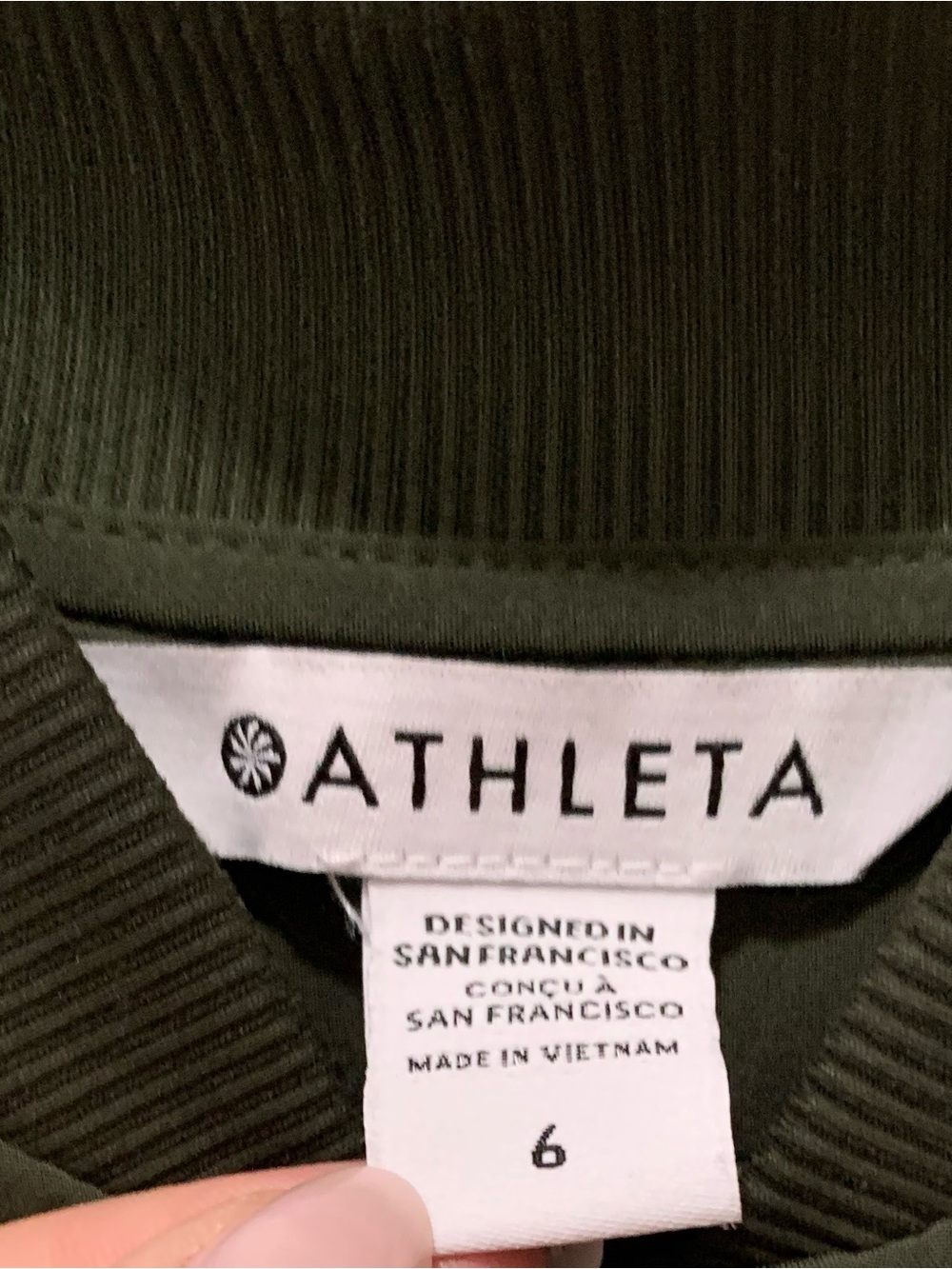 Athleta Brooklyn Utility Jumpsuit Olive Green Size 6 - Picture 9 of 11